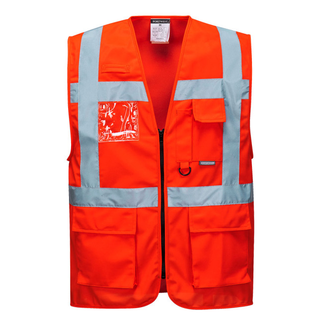 Gilet Hautre Visibilité Executive - Berlin Rouge - Portwest