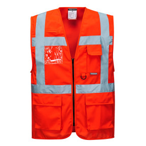 Hoge Zichtbaarheid Vest Executive - Berlin Rood - Portwest