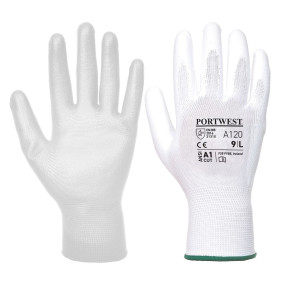 A120 - Gants Nylon enduits PU Blanc - Portwest