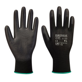 A120 - Gants Nylon enduits PU Noir - Portwest