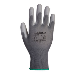 A120 - Nylon Handschoenen PU-gecoat Grijs - Portwest