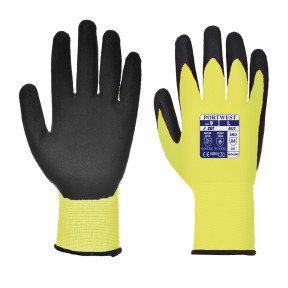 Gant anti-coupures Vis-Tex niveau D en PU Jaune et Noir - Portwest
