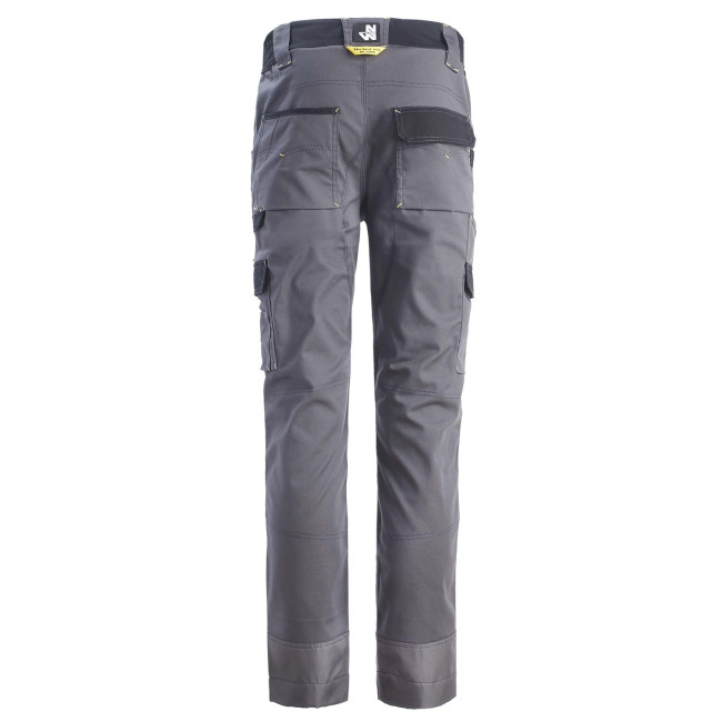 ARBEITSHOSE MIT VIELEN TASCHEN CARY GRAU UND SCHWARZ - North Ways