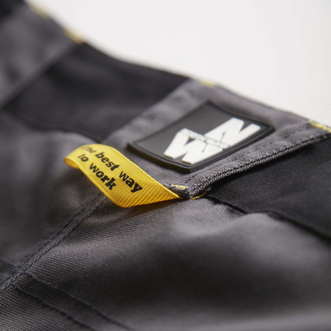 PANTALON DE TRAVAIL MULTIPOCHES CARY GRIS ET NOIR - North Ways