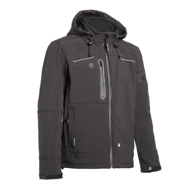 KURTKA SOFTSHELL FLORES CZARNA - North Ways