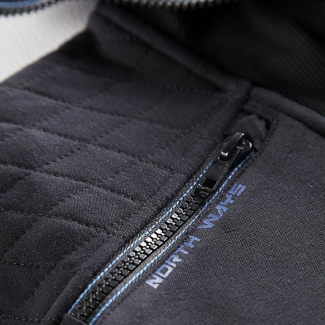 PULL MAILLE STYLE SWEAT LARGO NOIR - North Ways