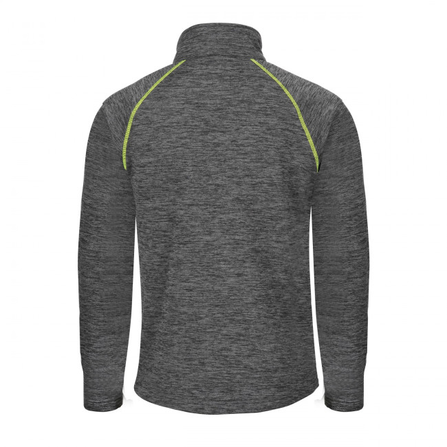 RITSVEST LENNY GRIJS GEMÊLEERD EN FLUOR GEEL - North Ways