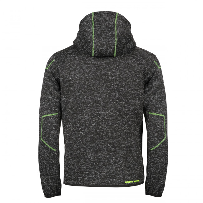 VESTE LYNX NOIR CHINE ET VERT - North Ways