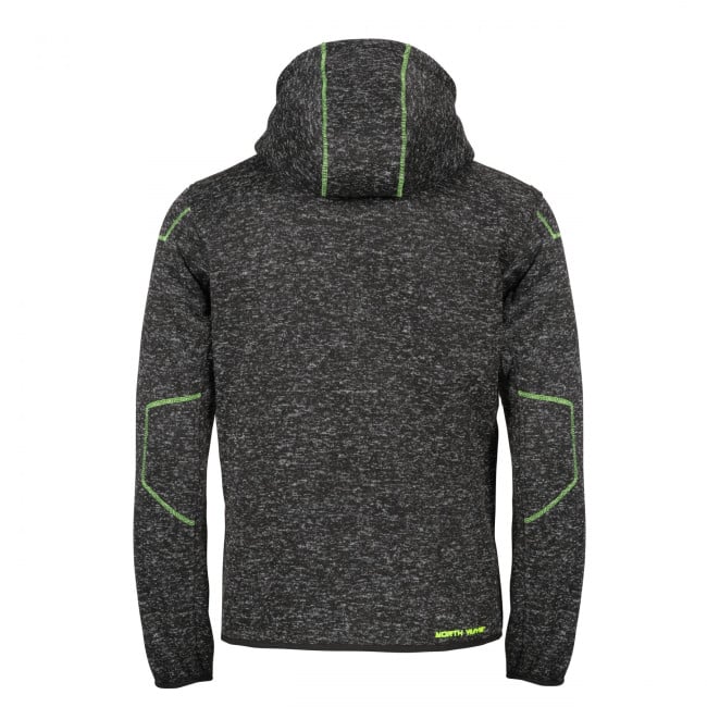 VESTE LYNX NOIR CHINE ET VERT - North Ways