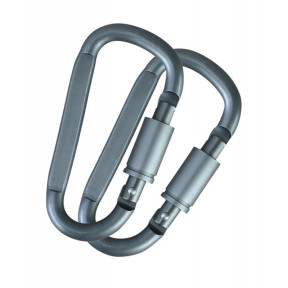 Karabinerhaken mit Verriegelung 8mm Gun Metal - Kombat Tactical