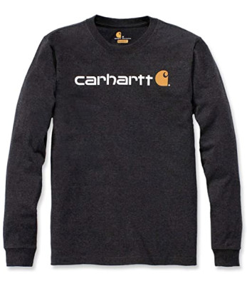 Tee-Shirt Core Logo manches longues 104107 Noir - Carhartt