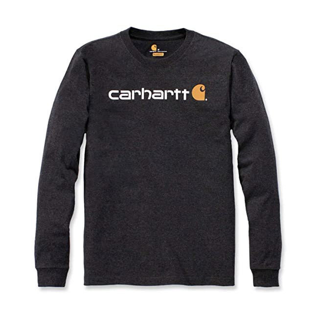 Langarm-T-Shirt Core Logo 104107 Schwarz - Carhartt
