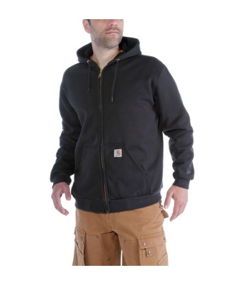 Sweatshirt zippé Rutland Lined 100632 Noir - Carhartt
