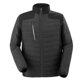 VESTE HYBRIDE CARPATES GRIS CHARCOAL / NOIR - Lafont