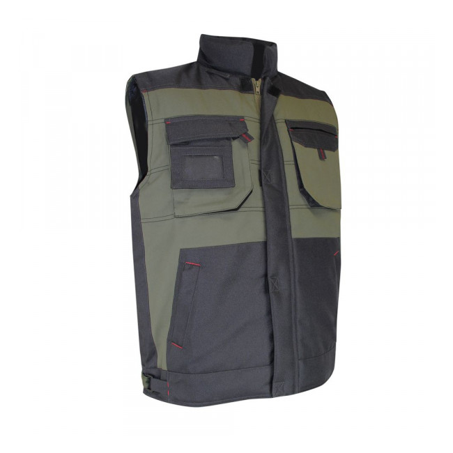 Bodywarmer type Paysagiste Kaki/Gris Nuit - SERPE - LMA
