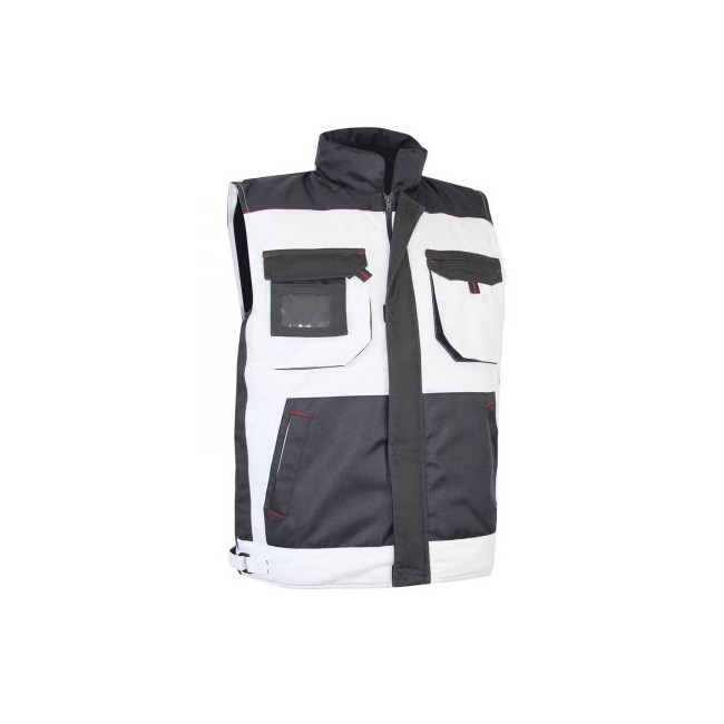 Bodywarmer Typ Maler zweifarbig Weiß/Nachtgrau - PERCHE - LMA