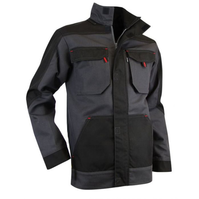 Zweifarbige Arbeitsjacke Nachtgrau/Schwarz - CERAMIQUE - LMA