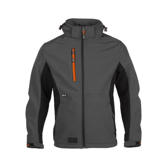 Softshell à capuche TRYSTAN Anthracite/Noir - Herock