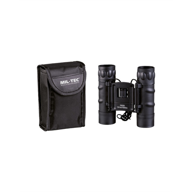 Jumelles 10x25 pliables Gen.II Noir - Miltec