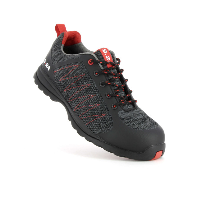 Sicherheitsschuhe SIROCCO Schwarz/Rot S1P HRO HI CI SRA - Gr. 24