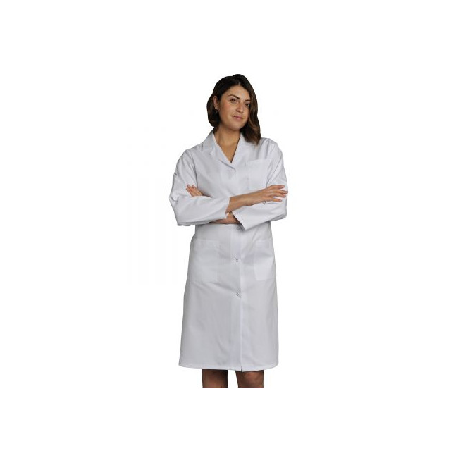 Witte blouse met drukknopen lange mouwen - SNV
