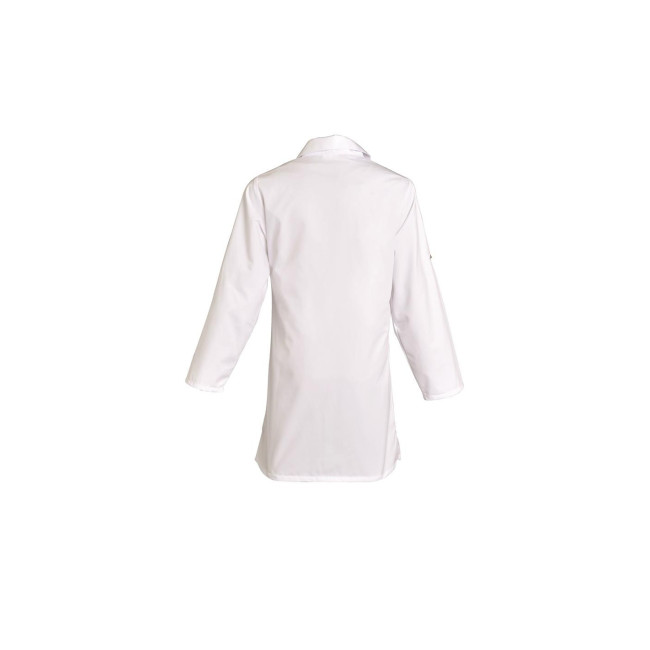 Langärmliges Hemdkleid BRITNEY 100% Baumwolle Weiß - SNV