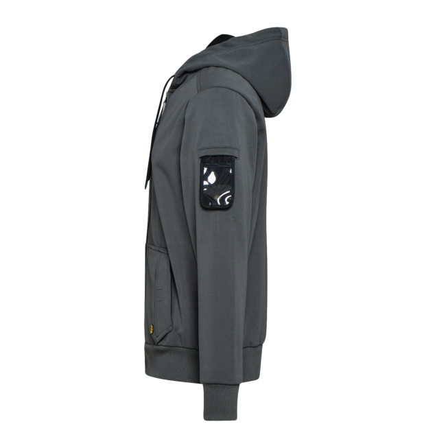VEST MET MEMBRAAN RITSAFSLUITING FZ HOODIE ISO 13688:2013 GRIJS - Diadora