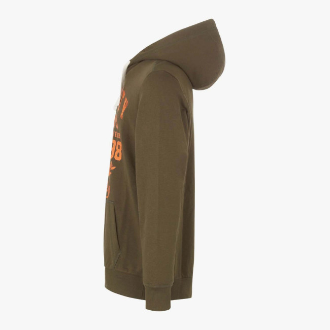 SWEATSHIRT HOOD GRAPHIC VERT MILITARY - Diadora