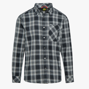 GERUIT FLANELLEN OVERHEMD SHIRT CHECK ZWART/OFF-WIT - Diadora