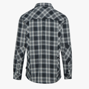 GERUIT FLANELLEN OVERHEMD SHIRT CHECK ZWART/OFF-WIT - Diadora