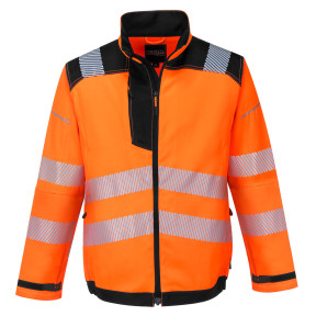 Warnschutz-Arbeitsjacke HV PW3 Orange/Schwarz T500 - Portwest