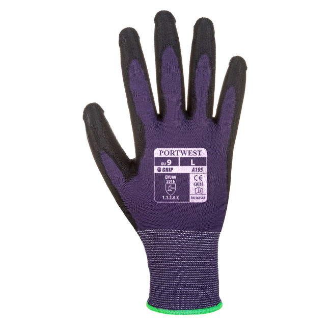 PU gecoate handschoen A195 Touchscreen Paars - Portwest