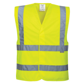 Gilet Haute Visibilité avec bandes rétro-réfléchissantes C470 Jaune - Portwest