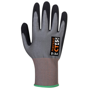 Gant Anticoupure niveau D avec mousse nitrile Gris/Noir - Portwest