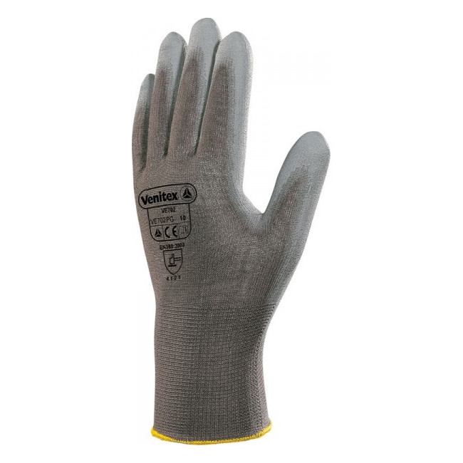 GANT TRICOT POLYESTER AVEC PAUME PU Gris - DELTA PLUS