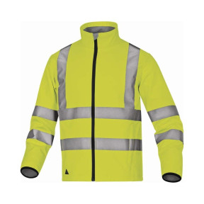 KURTKA SOFTSHELL POLIESTER 3 WARSTWY LAMINOWANE Żółty fluo - DELTA PLUS
