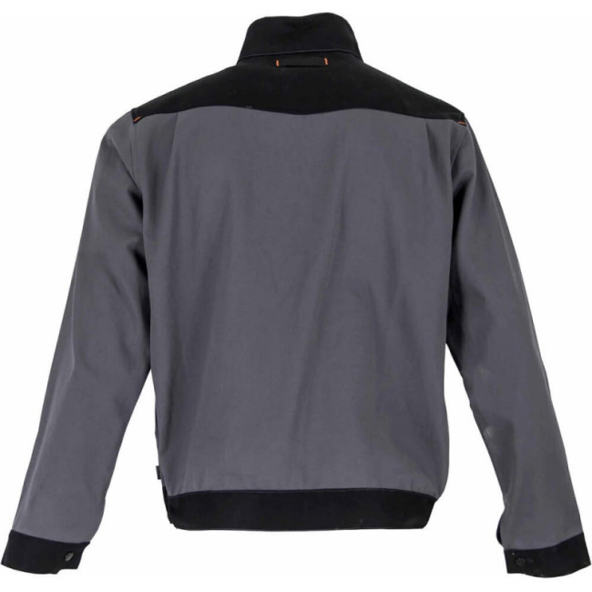 Veste de travail BRASURE bi-colore 100% coton Gris - LMA