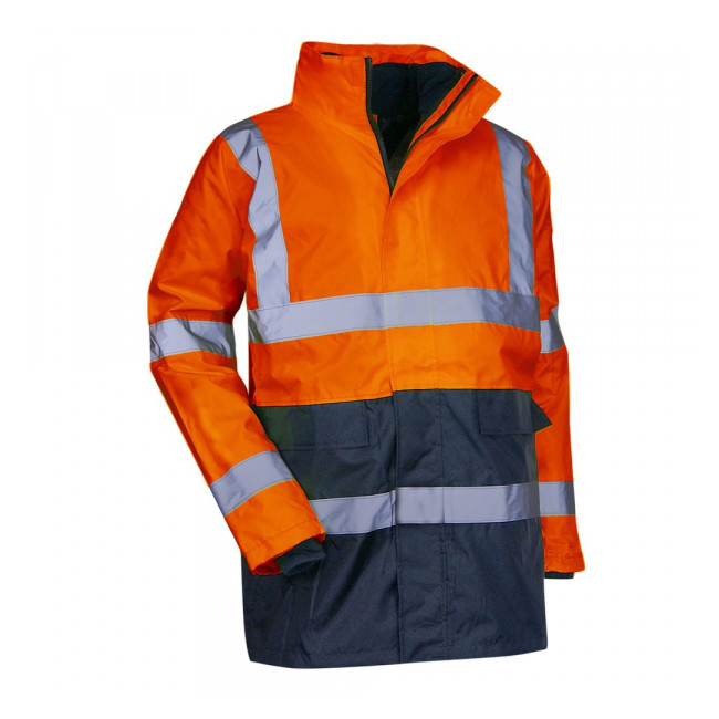 Parka 4in1 PREVENTION klasse 2 Fluo waterdicht en windbestendig Oranje Fluo - LMA