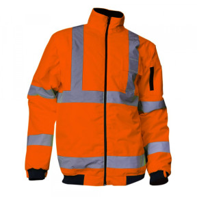 Parka 4en1 PREVENTION classe 2 Fluo imperméable et coupe vent Orange Fluo - LMA