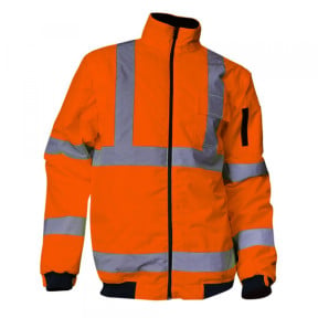 Parka 4en1 PREVENTION classe 2 Fluo imperméable et coupe vent Orange Fluo - LMA