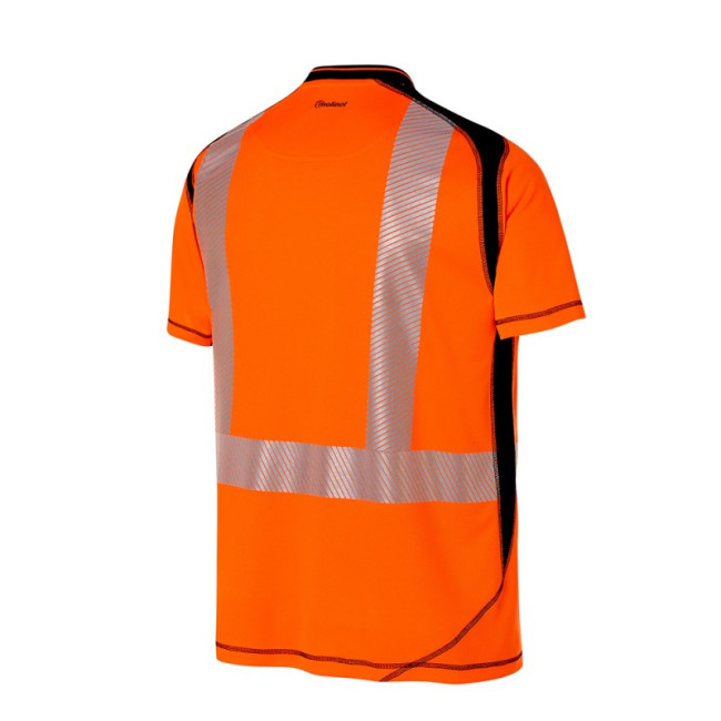T-SHIRT MC HV LUK-LIGHT POMARAŃCZOWY/GRANATOWY - MOLINEL