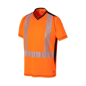 T-SHIRT MC HV LUK-LIGHT ORANGE/MARI - MOLINEL