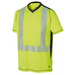 T-SHIRT KURZARM WARNSCHUTZ LUK-LIGHT GELB/MARINE - MOLINEL