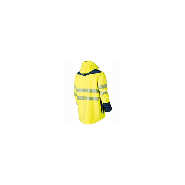 SOFTSHELL WETTERSCHUTZ HV GELB/MARINE - MOLINEL