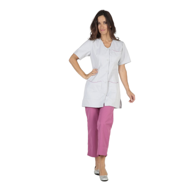 TUNIQUE FEMME LAURIE MANCHES COURTES PC LAURIE MC GRIS PERLE - HASSON