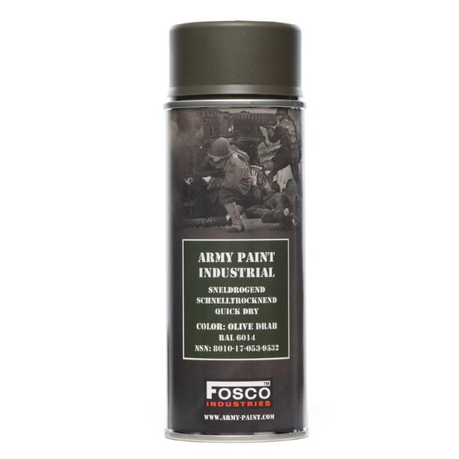 Bombe de peinture militaire Olive Drab 400 ml - Fosco Industries