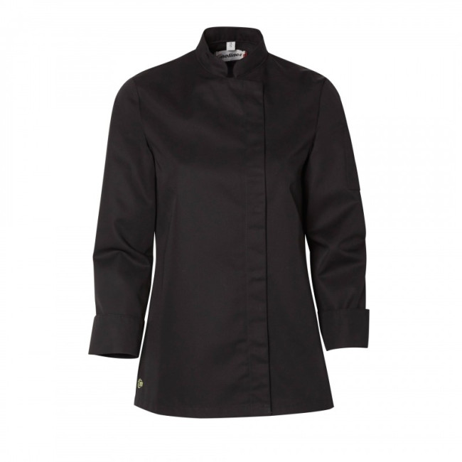 DAMES VEST LANGE MOUWEN BAMA ZWART - MOLINEL