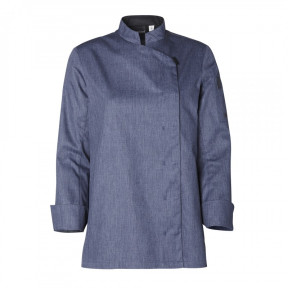 DAMES VEST LANGE MOUWEN SHADE DENIM BLAUW - MOLINEL