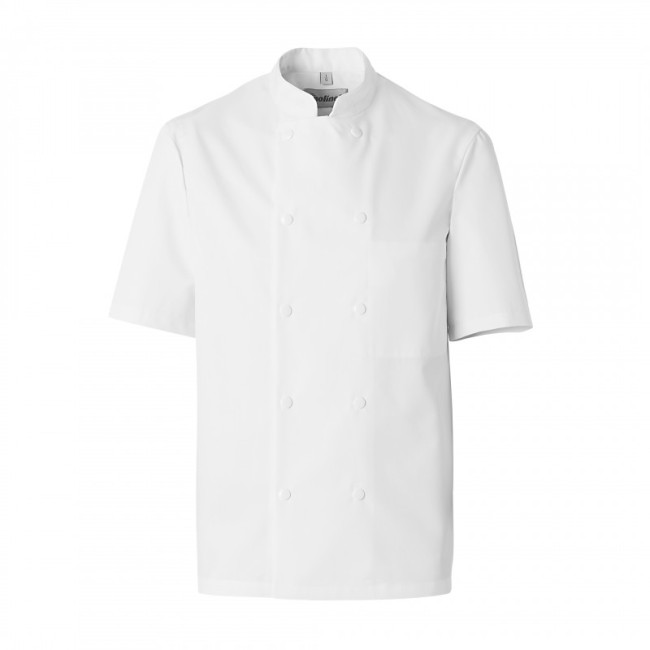 VESTE MANCHES COURTES CUISINIER BLANC - MOLINEL VESTE MANCHES COURTES CUISINIER BLANC - MOLINEL