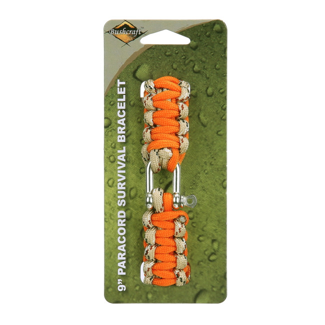 Paracord ijzeren gesp 9 inch oranje CM074OR - BCB